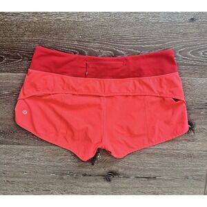 Lululemon Speed Up Shorts Womens 8 Low Rise 3 Inseam Flare True Red W7578S